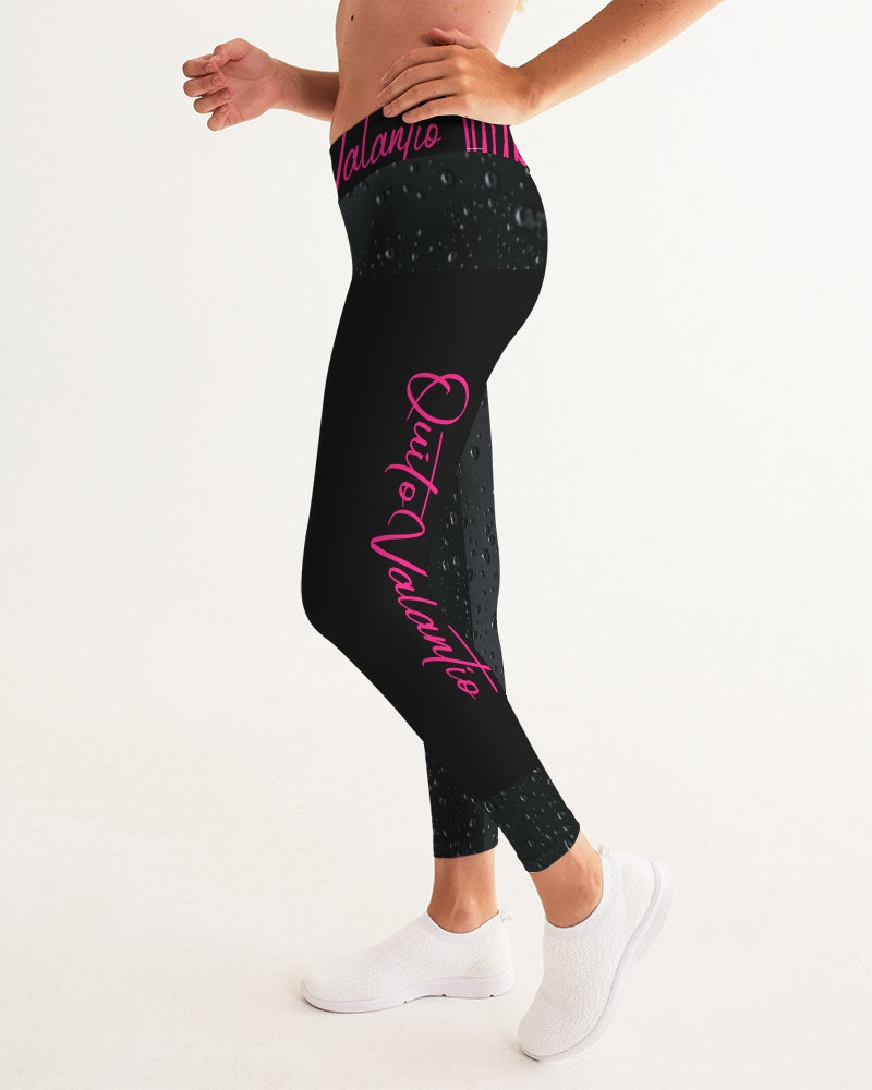 QuitoValantio! "Taste of pinc reign."edition. Women's Yoga Pants