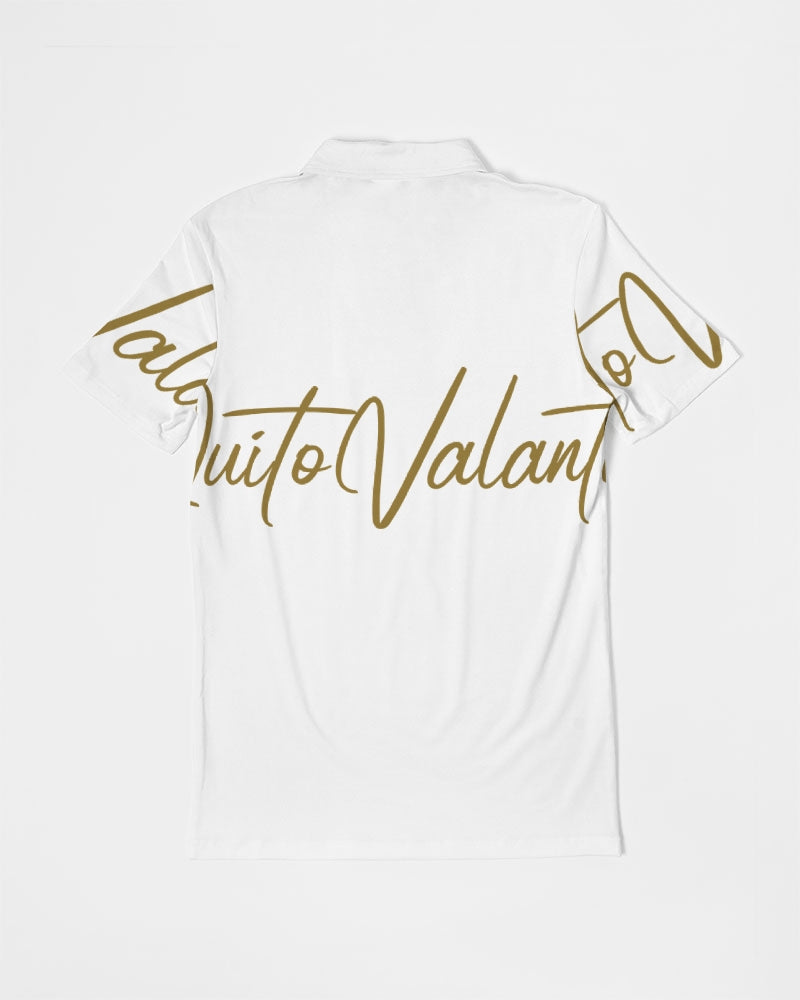 QuitoValantio!"Golden"edition. Men's Slim Fit Short Sleeve Polo