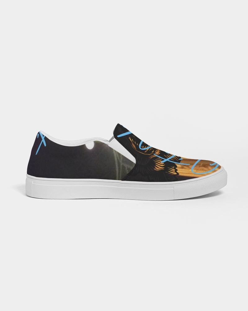 QuitoValantio!Taste of Vegas collection. Men's Slip-On Canvas Shoe