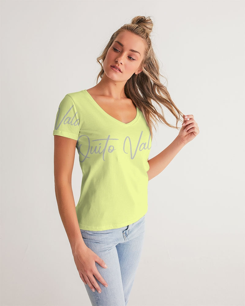 Quito Valantio "Soft tones"(2) edition Women's V-Neck Tee