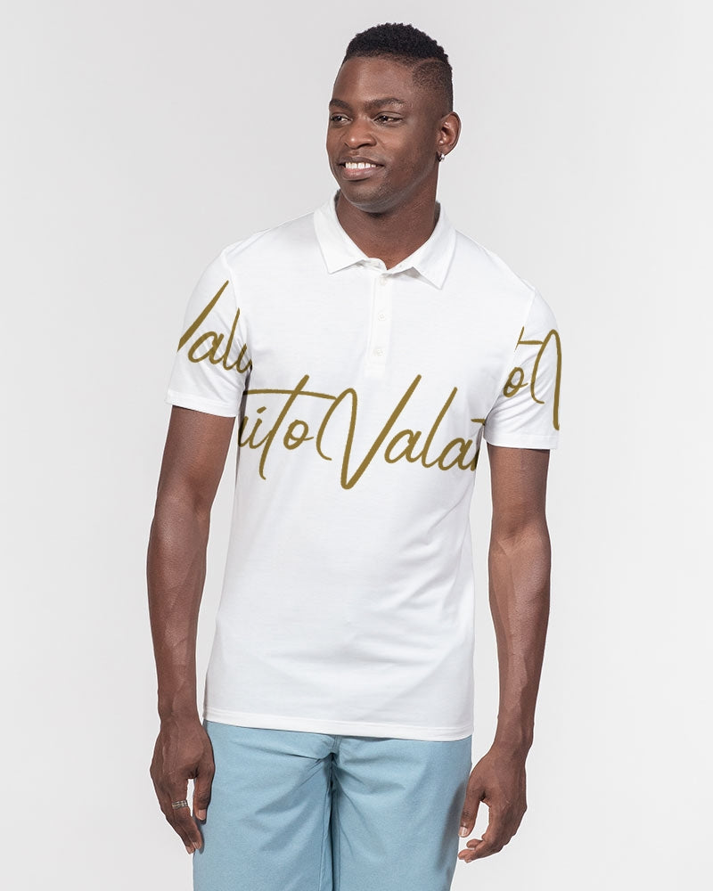 QuitoValantio!"Golden"edition. Men's Slim Fit Short Sleeve Polo