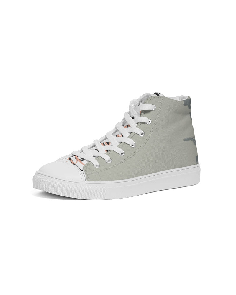 QuitoValantio!"A Taste of Losangeles"#3edition. Men's Hightop Canvas Shoe