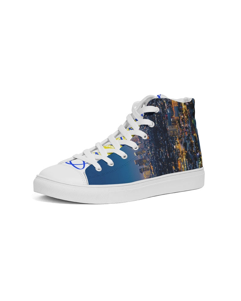 QuitoValantio!A taste of Los Angeles. Men's Hightop Canvas Shoe