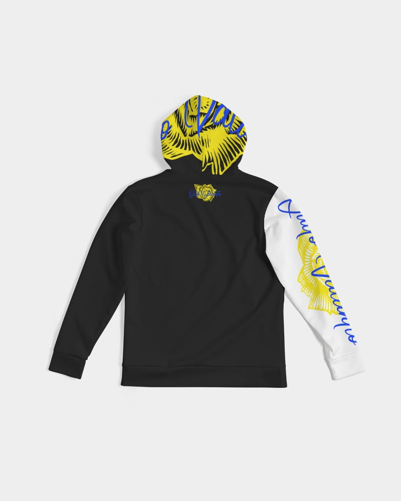 QuitoValantio!Blac rose blue n yellow Men's Hoodie