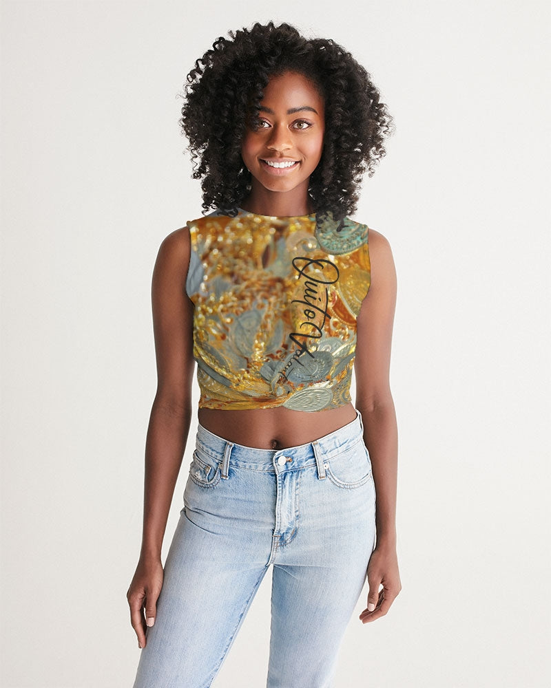 QuitoValantio!"coins"collection. Women's Twist-Front Tank