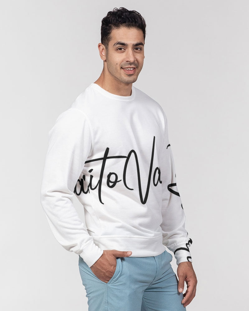 QuitoValantio!"Universal".Edition. Men's Classic French Terry Crewneck Pullover