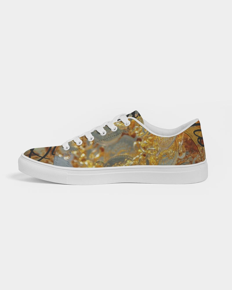 QuitoValantio!"coins"collection. Men's Faux-Leather Sneaker