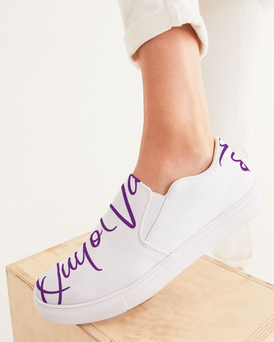 QuitoValantio!"Purple-oca"Collection's Women's Slip-On Canvas Shoe