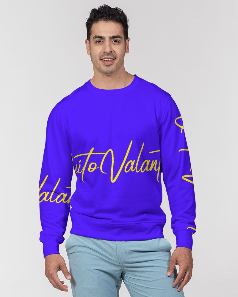 QuitoValantio!"Pacific coast"edition. Men's Classic French Terry Crewneck Pullover