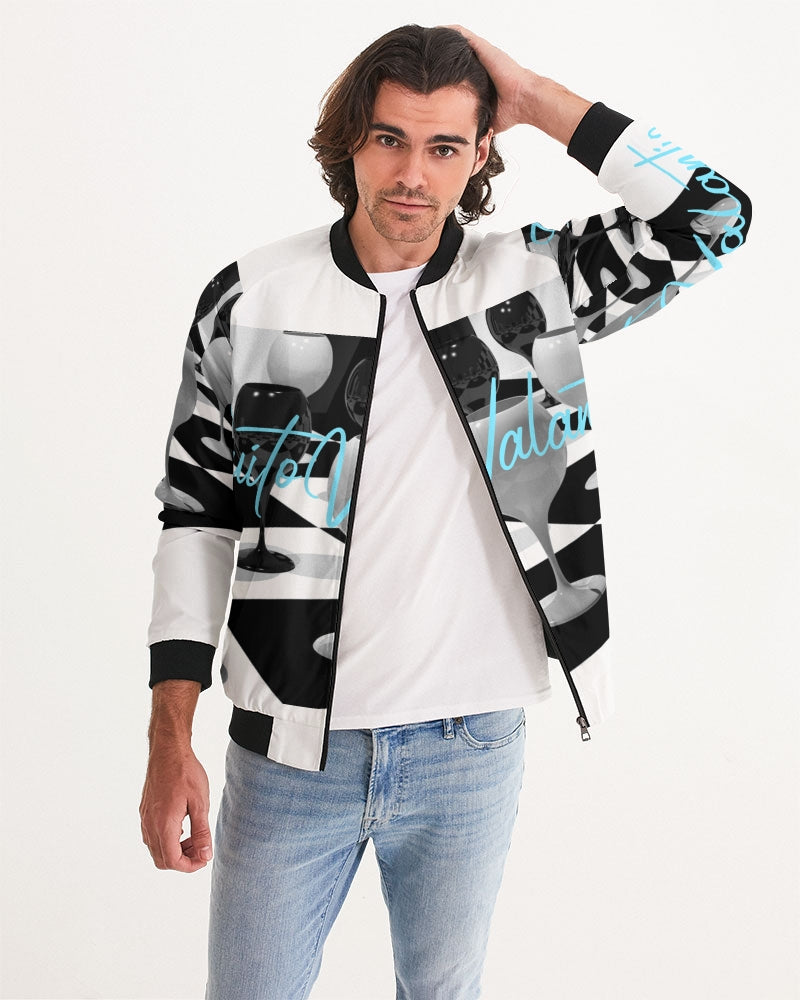 Quito Valantio!"chess moves" collections . Men's Bomber Jacket