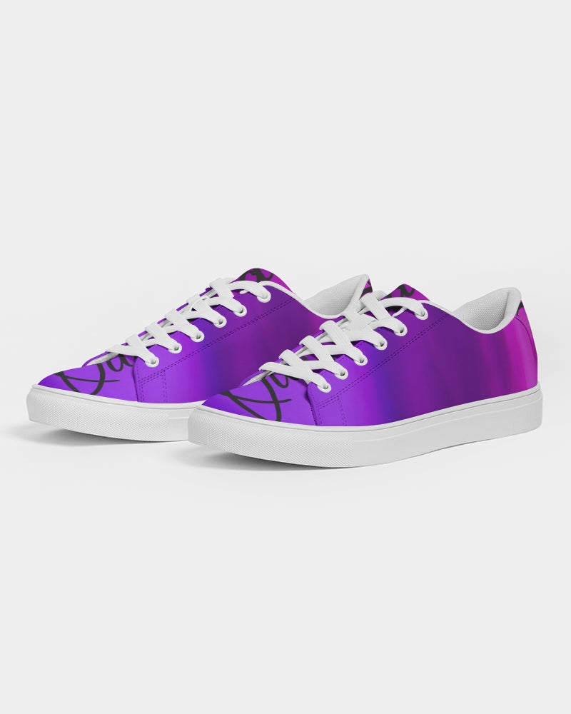 QuitoValantio!"Purple breeze's" Men's Faux-Leather Sneaker