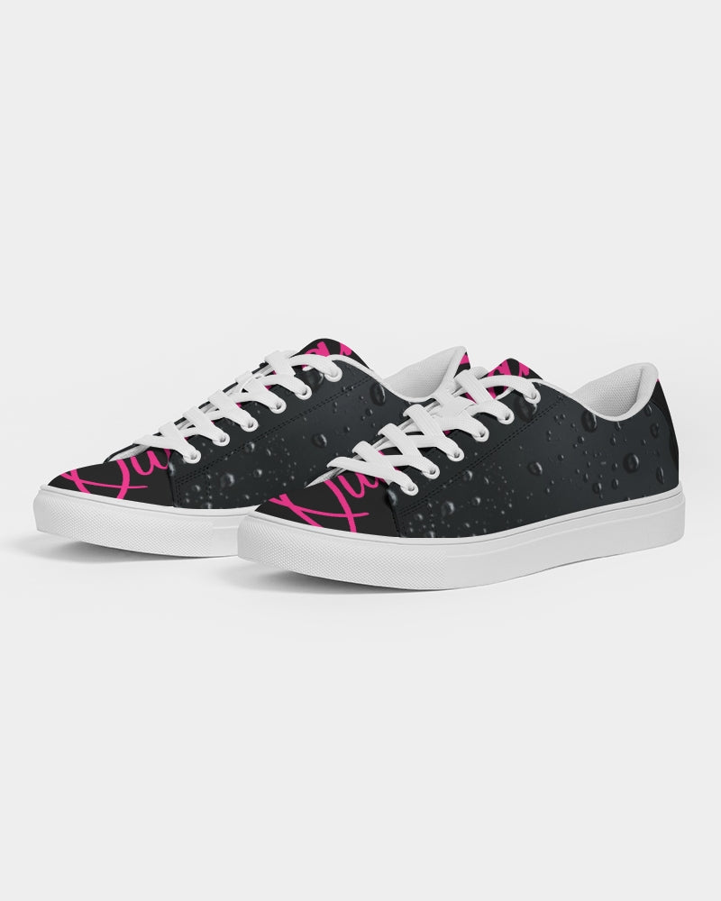 QuitoValantio! "Taste of pinc reign."edition. Women's Faux-Leather Sneaker