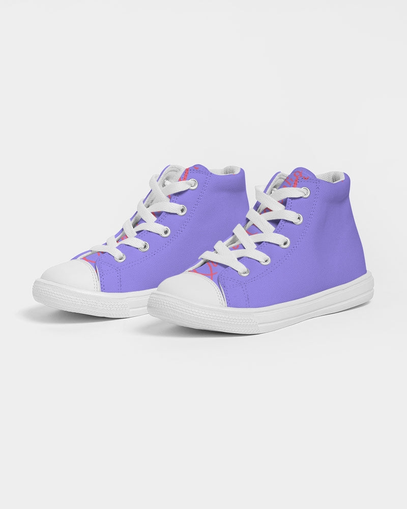 Quito Valantio "purpmidst collection" Kids Hightop Canvas Shoe