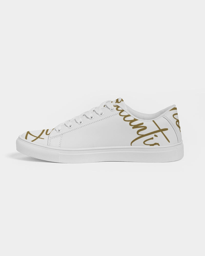 QuitoValantio!"Golden"edition. Men's Faux-Leather Sneaker