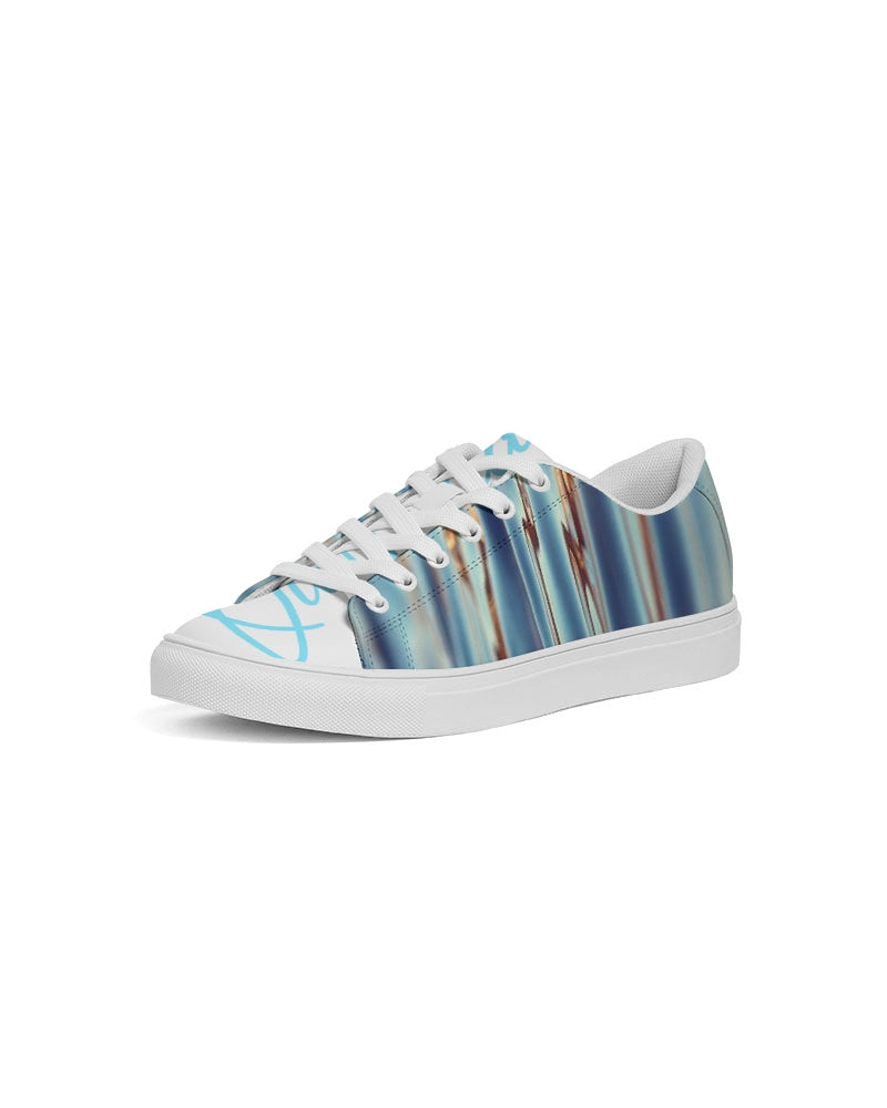 Quito Valantio!"Splash" Collection Men's Faux-Leather Sneaker