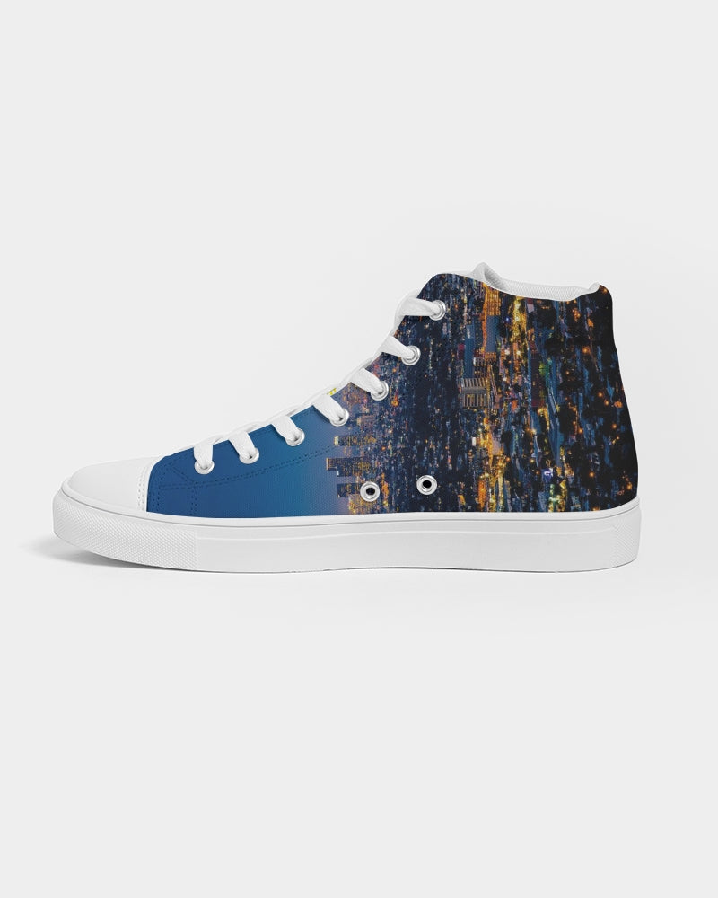 QuitoValantio!A taste of Los Angeles. Men's Hightop Canvas Shoe