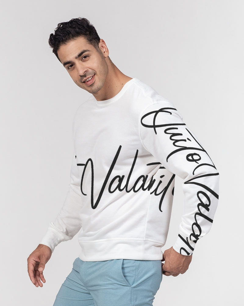 QuitoValantio!"Universal".Edition. Men's Classic French Terry Crewneck Pullover