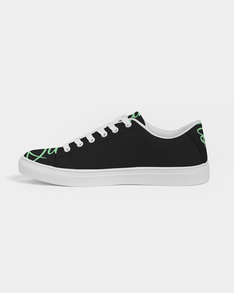 Quito Valantio "Taste of Darc mint "Collections Men's Faux-Leather Sneaker