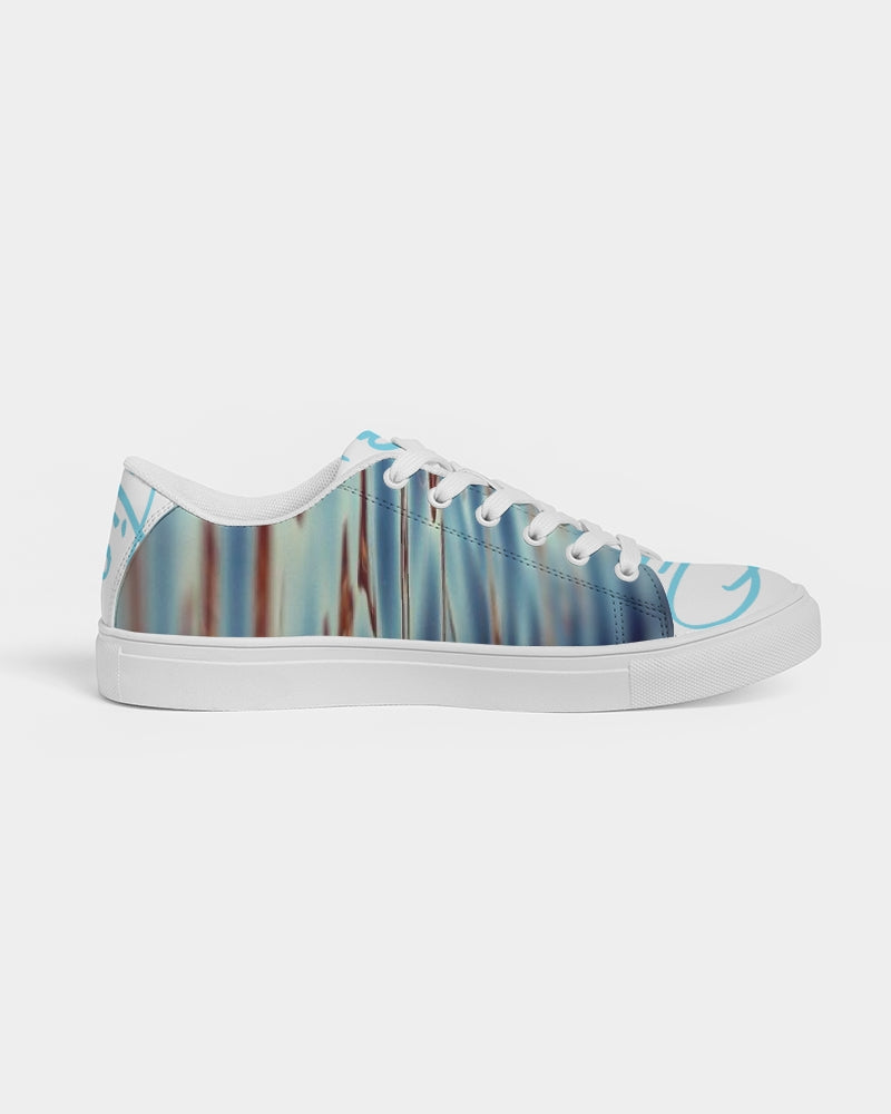 Quito Valantio!"Splash" Collection Men's Faux-Leather Sneaker