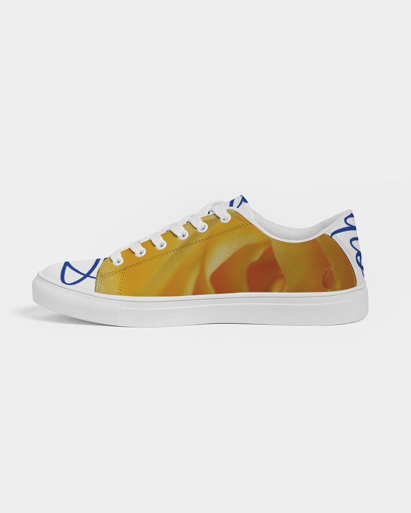 QuitoValantio!"Yellow rose deluxe" Men's Faux-Leather Sneaker